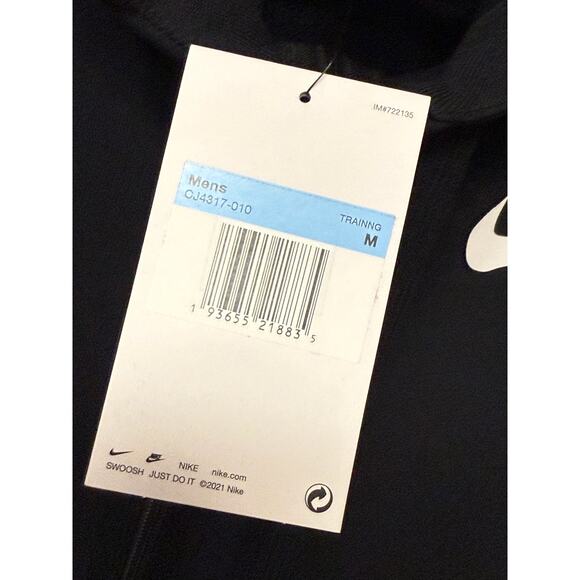 Nike Dri-FIT Quick Dry Sports Hooded Jacket Black Size M CJ4317-010 - Picture 8 of 13